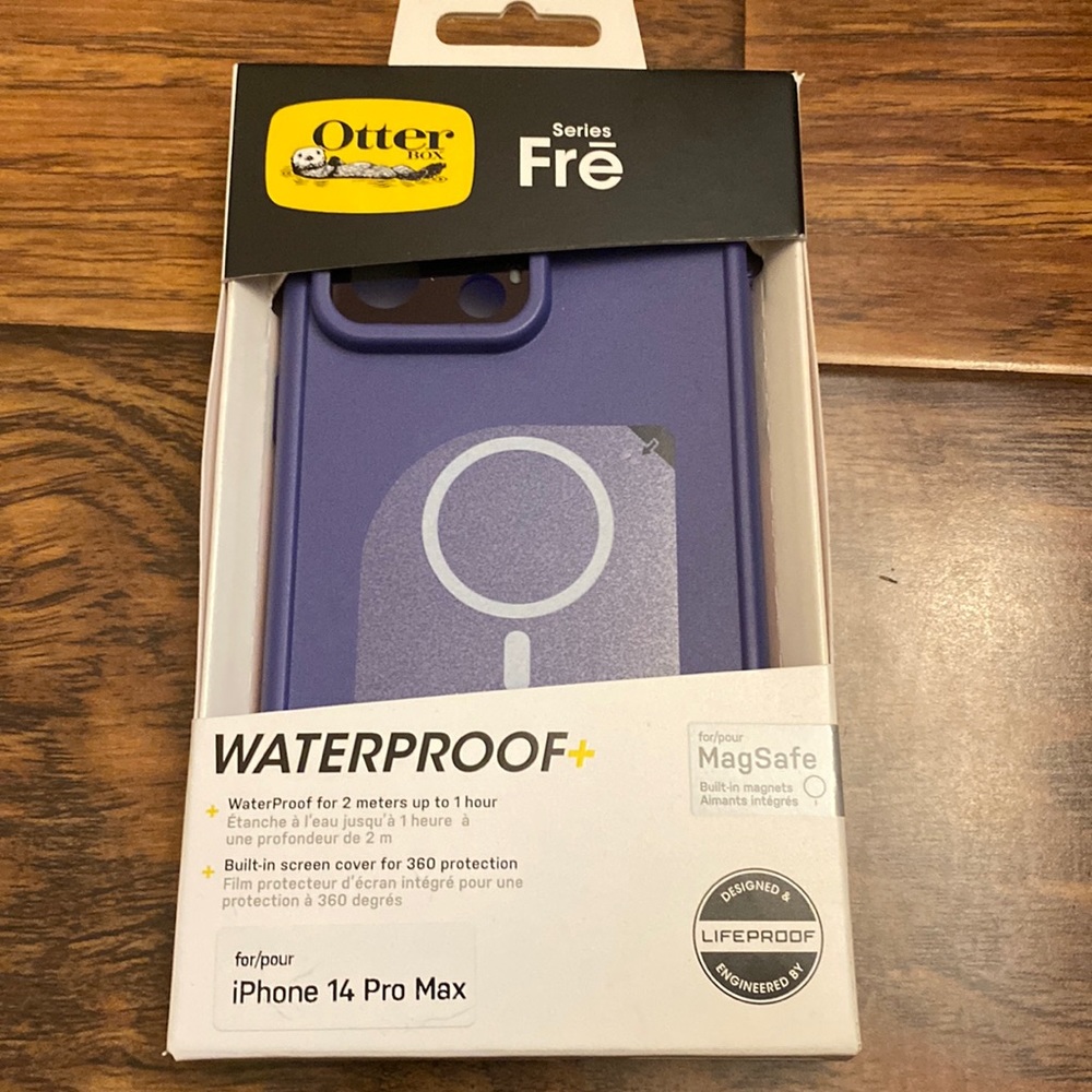 OtterBox Series Frē Purple Waterproof MagSafe Case for iPhone 14 Pro Max